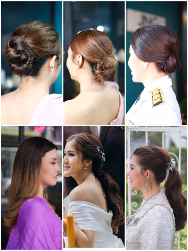 ผลงานเกล้าผม ลอนผม และทรงผมออกงานจาก JNG Beauty
